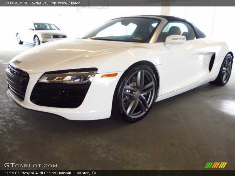 Ibis White / Black 2014 Audi R8 Spyder V8