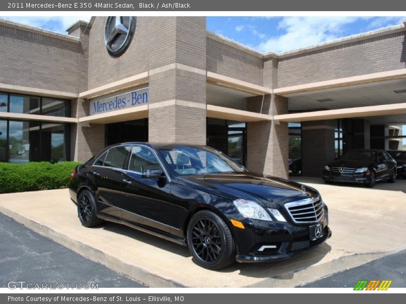 Black / Ash/Black 2011 Mercedes-Benz E 350 4Matic Sedan