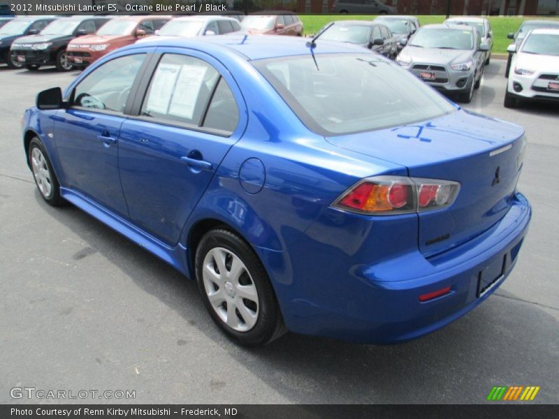 Octane Blue Pearl / Black 2012 Mitsubishi Lancer ES