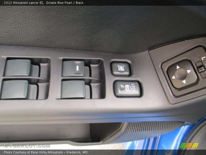 Octane Blue Pearl / Black 2012 Mitsubishi Lancer ES