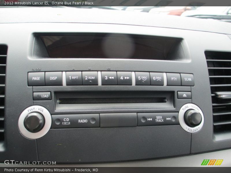 Octane Blue Pearl / Black 2012 Mitsubishi Lancer ES
