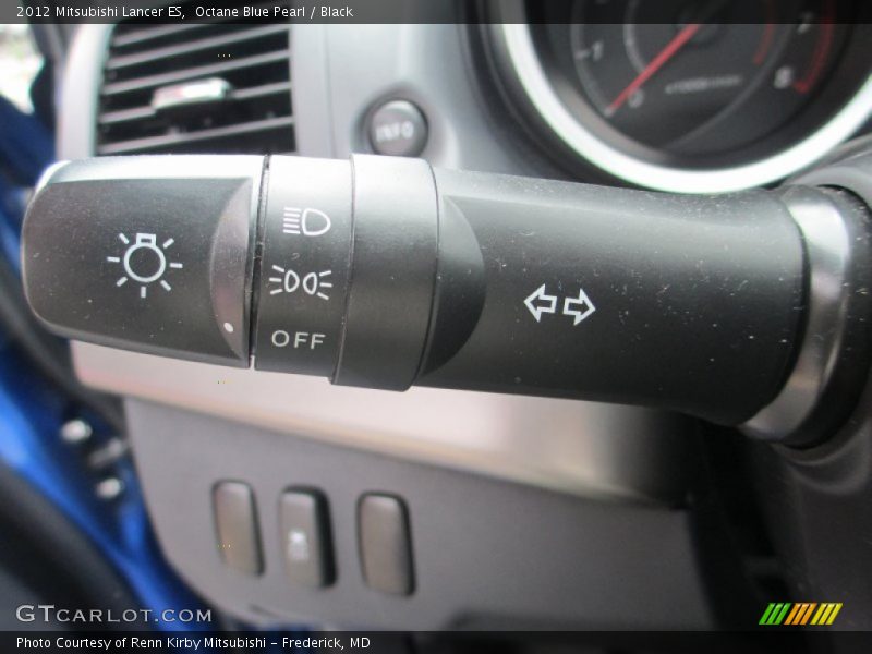 Octane Blue Pearl / Black 2012 Mitsubishi Lancer ES