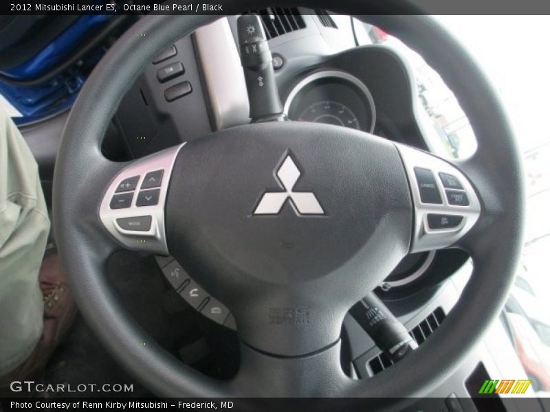 Octane Blue Pearl / Black 2012 Mitsubishi Lancer ES