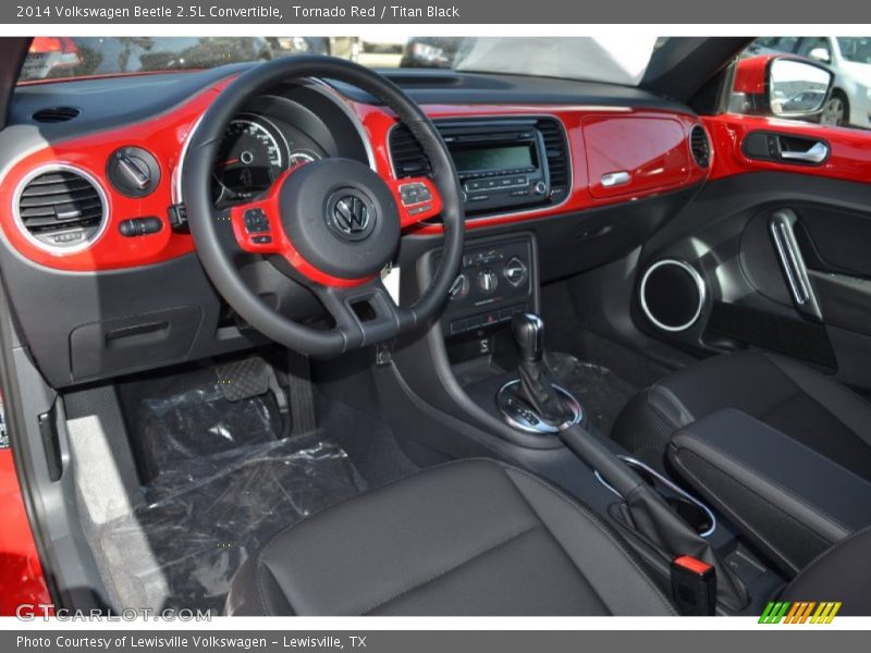 Tornado Red / Titan Black 2014 Volkswagen Beetle 2.5L Convertible