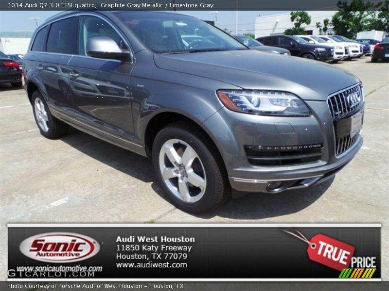 Graphite Gray Metallic / Limestone Gray 2014 Audi Q7 3.0 TFSI quattro