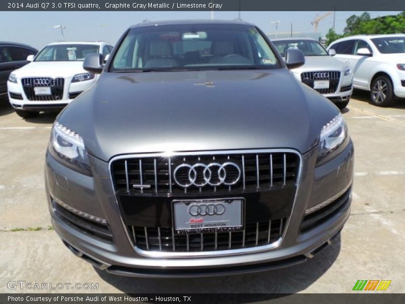 Graphite Gray Metallic / Limestone Gray 2014 Audi Q7 3.0 TFSI quattro
