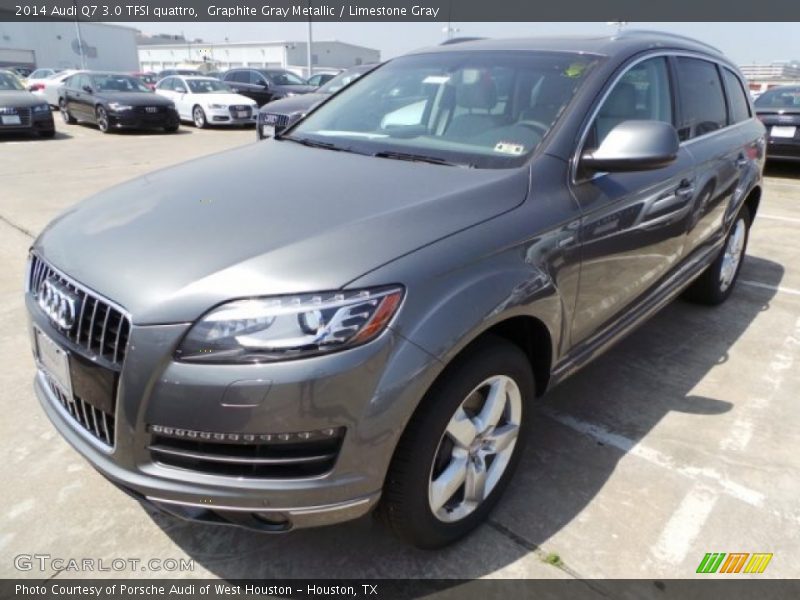 Graphite Gray Metallic / Limestone Gray 2014 Audi Q7 3.0 TFSI quattro