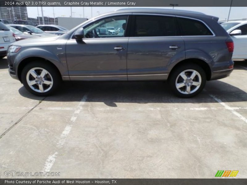 Graphite Gray Metallic / Limestone Gray 2014 Audi Q7 3.0 TFSI quattro