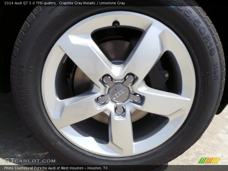 Graphite Gray Metallic / Limestone Gray 2014 Audi Q7 3.0 TFSI quattro