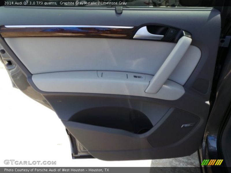 Graphite Gray Metallic / Limestone Gray 2014 Audi Q7 3.0 TFSI quattro