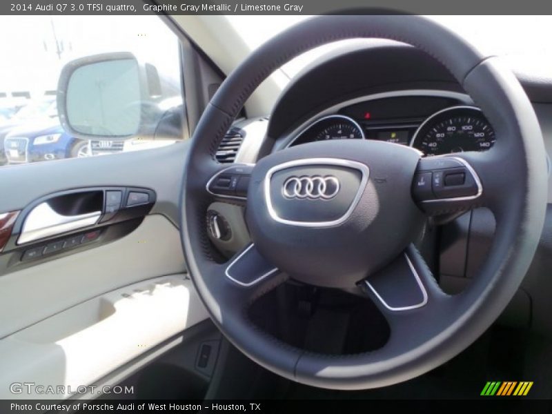 Graphite Gray Metallic / Limestone Gray 2014 Audi Q7 3.0 TFSI quattro