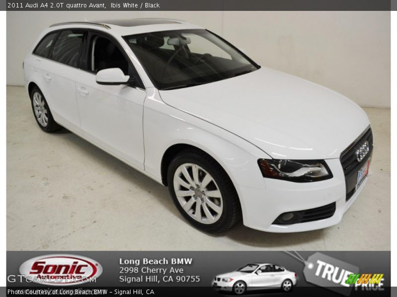 Ibis White / Black 2011 Audi A4 2.0T quattro Avant
