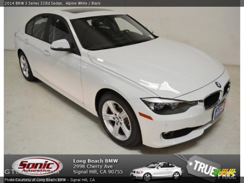 Alpine White / Black 2014 BMW 3 Series 328d Sedan