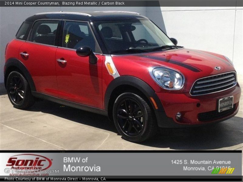 Blazing Red Metallic / Carbon Black 2014 Mini Cooper Countryman