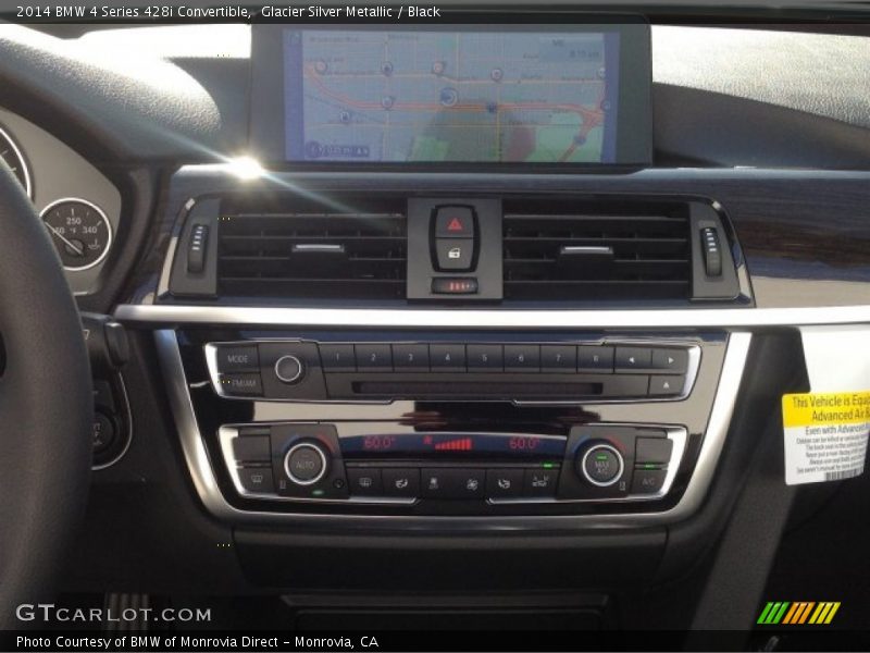 Glacier Silver Metallic / Black 2014 BMW 4 Series 428i Convertible