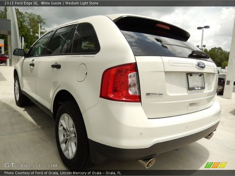 White Suede / Medium Light Stone 2013 Ford Edge SE