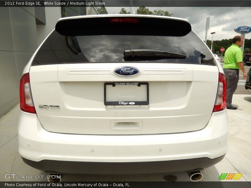 White Suede / Medium Light Stone 2013 Ford Edge SE