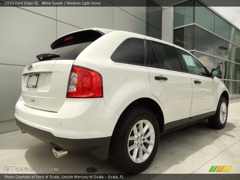 White Suede / Medium Light Stone 2013 Ford Edge SE