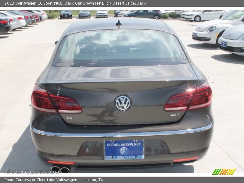 Black Oak Brown Metallic / Desert Beige/Black 2013 Volkswagen CC Sport Plus