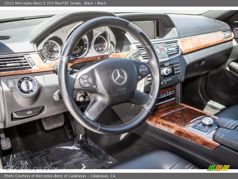 Black / Black 2012 Mercedes-Benz E 350 BlueTEC Sedan