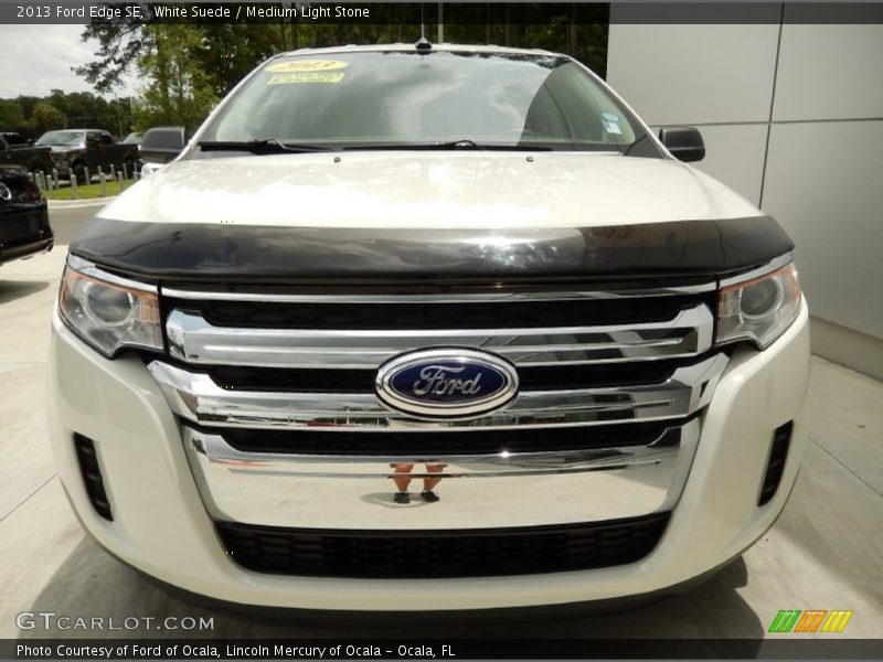 White Suede / Medium Light Stone 2013 Ford Edge SE