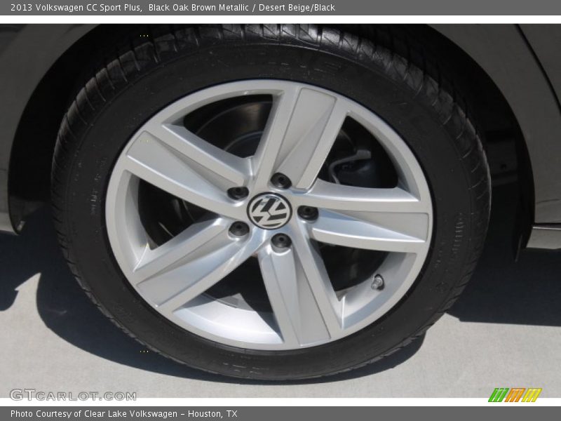 Black Oak Brown Metallic / Desert Beige/Black 2013 Volkswagen CC Sport Plus