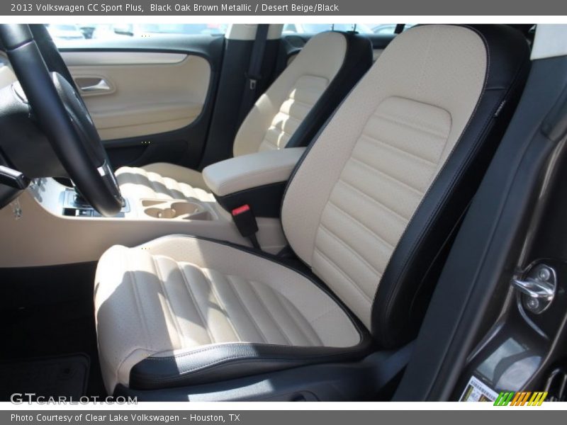 Black Oak Brown Metallic / Desert Beige/Black 2013 Volkswagen CC Sport Plus
