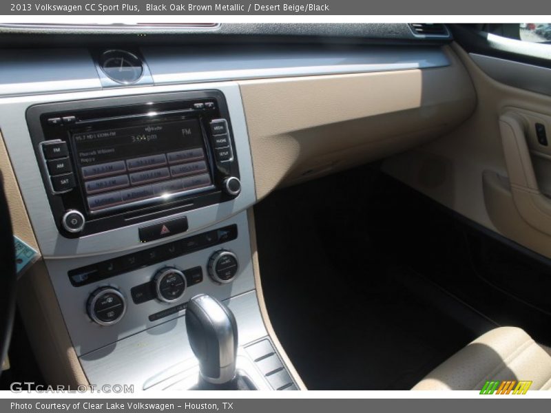 Black Oak Brown Metallic / Desert Beige/Black 2013 Volkswagen CC Sport Plus