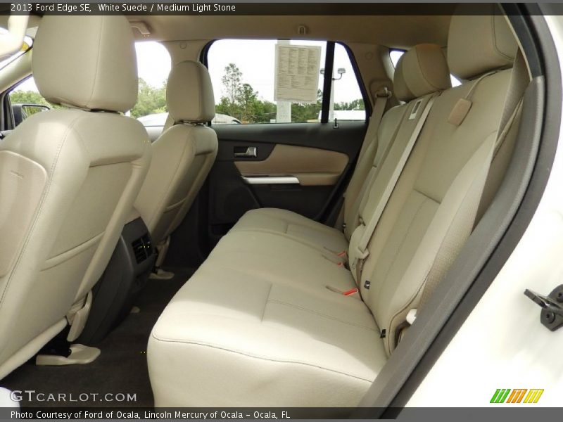 White Suede / Medium Light Stone 2013 Ford Edge SE