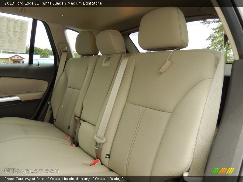 White Suede / Medium Light Stone 2013 Ford Edge SE