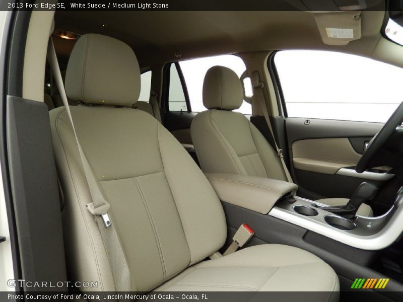 White Suede / Medium Light Stone 2013 Ford Edge SE