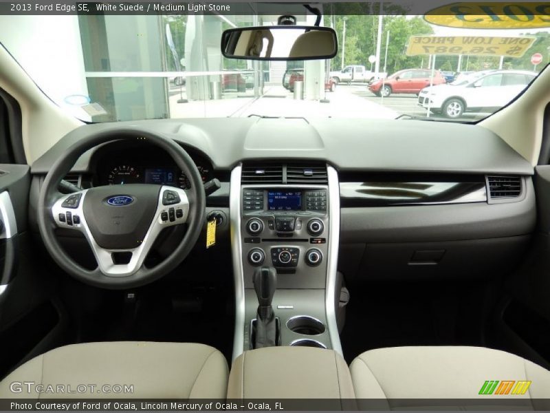 White Suede / Medium Light Stone 2013 Ford Edge SE