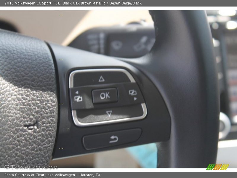 Black Oak Brown Metallic / Desert Beige/Black 2013 Volkswagen CC Sport Plus