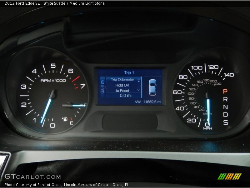 White Suede / Medium Light Stone 2013 Ford Edge SE