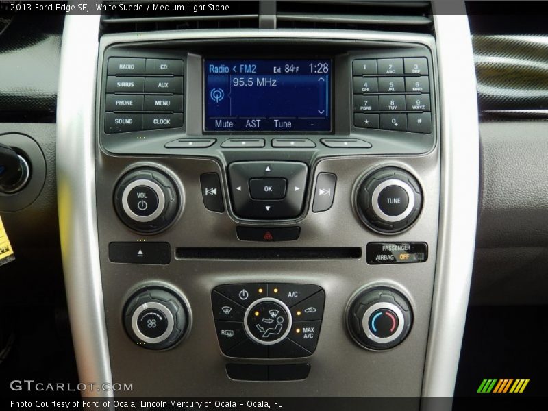 White Suede / Medium Light Stone 2013 Ford Edge SE