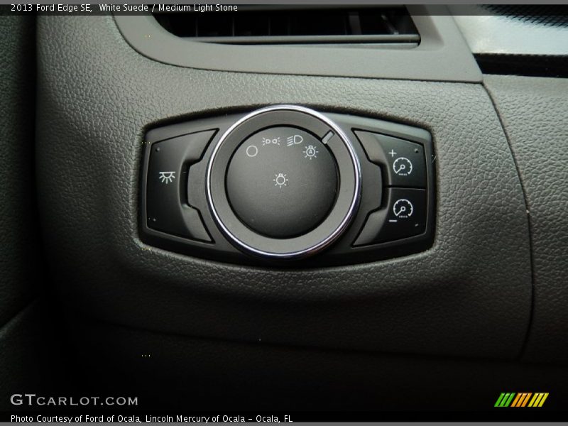 White Suede / Medium Light Stone 2013 Ford Edge SE