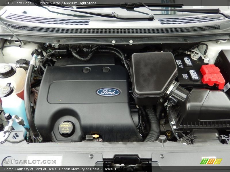 White Suede / Medium Light Stone 2013 Ford Edge SE