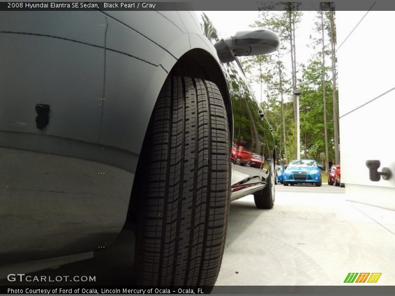 Black Pearl / Gray 2008 Hyundai Elantra SE Sedan