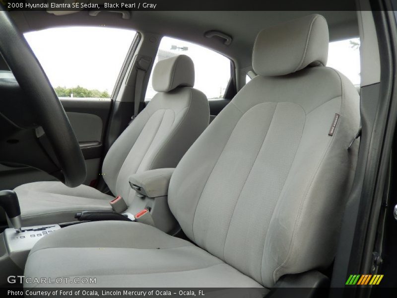 Black Pearl / Gray 2008 Hyundai Elantra SE Sedan