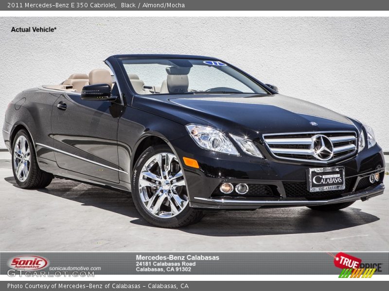 Black / Almond/Mocha 2011 Mercedes-Benz E 350 Cabriolet