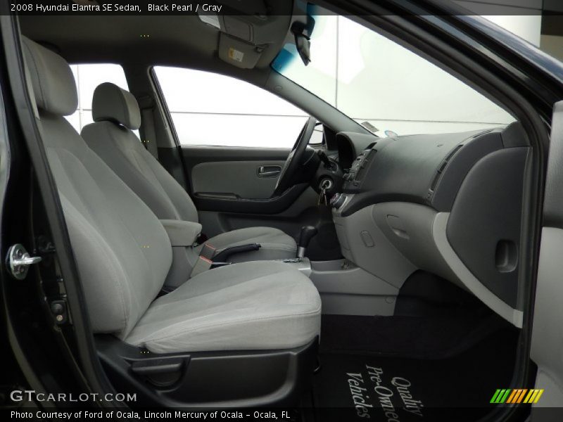 Black Pearl / Gray 2008 Hyundai Elantra SE Sedan