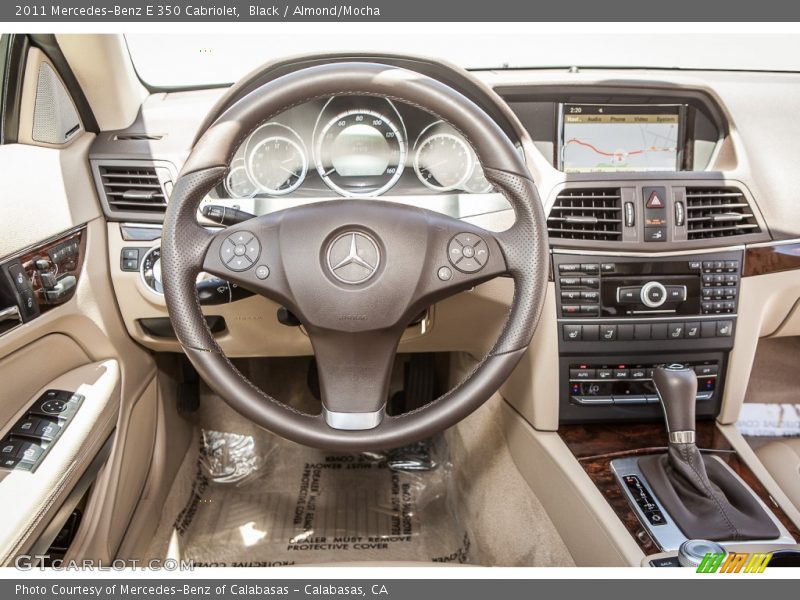 Black / Almond/Mocha 2011 Mercedes-Benz E 350 Cabriolet