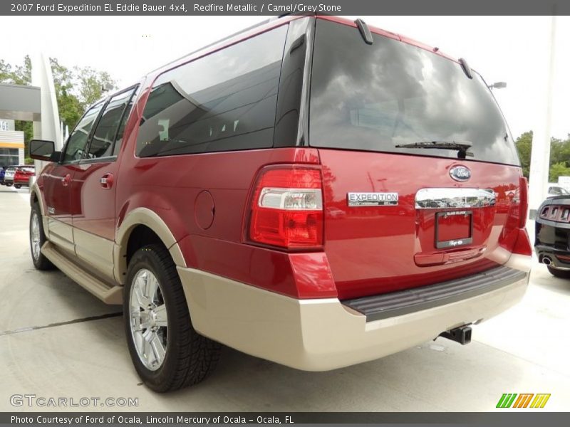 Redfire Metallic / Camel/Grey Stone 2007 Ford Expedition EL Eddie Bauer 4x4