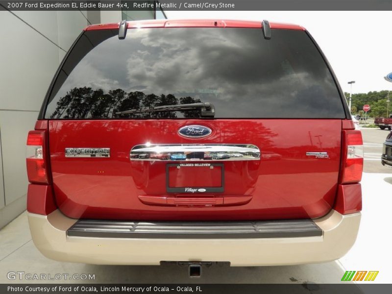 Redfire Metallic / Camel/Grey Stone 2007 Ford Expedition EL Eddie Bauer 4x4