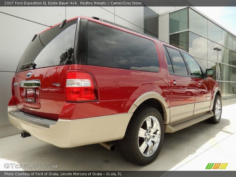 Redfire Metallic / Camel/Grey Stone 2007 Ford Expedition EL Eddie Bauer 4x4