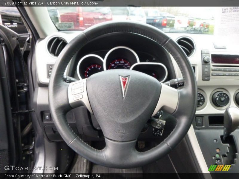 Carbon Gray Metallic / Ebony 2009 Pontiac Vibe 2.4