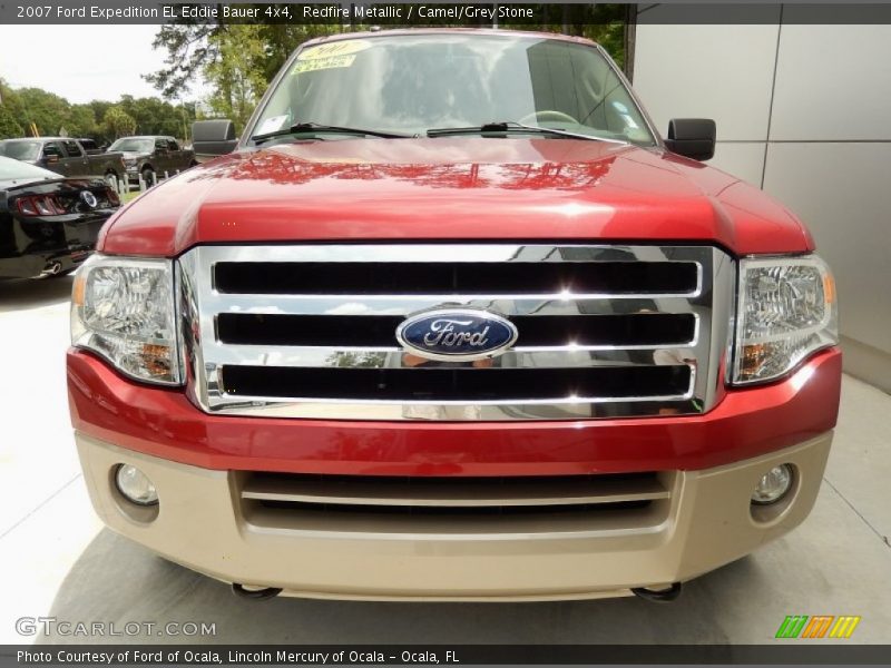 Redfire Metallic / Camel/Grey Stone 2007 Ford Expedition EL Eddie Bauer 4x4