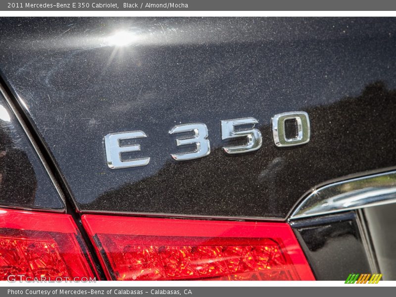 Black / Almond/Mocha 2011 Mercedes-Benz E 350 Cabriolet