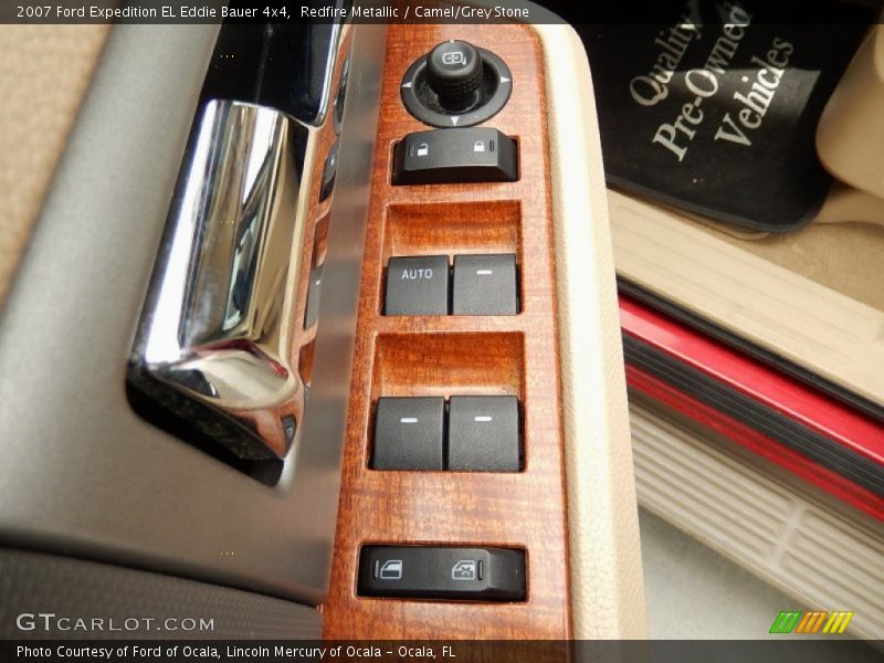 Redfire Metallic / Camel/Grey Stone 2007 Ford Expedition EL Eddie Bauer 4x4