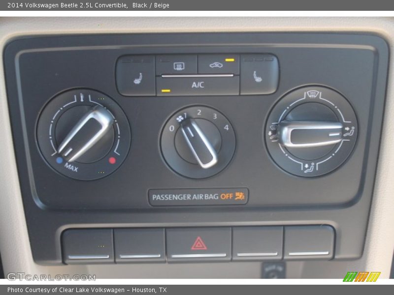 Black / Beige 2014 Volkswagen Beetle 2.5L Convertible